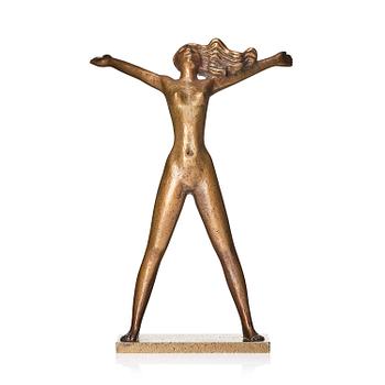 319. Stig Blomberg, a bronze sculpture, "Fritidsflickan", also called "Våren" (Spring), Ystad-Metall, Sweden.