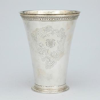 BÄGARE, silver, K. Anderson, Stockholm 1931. Vikt ca 466 gram.
