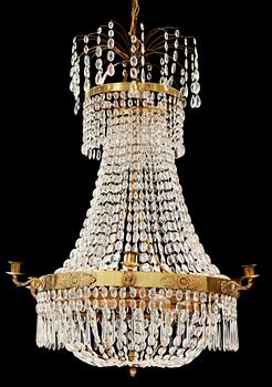 A Swedish Empire 1820/30's seven-light chandelier.