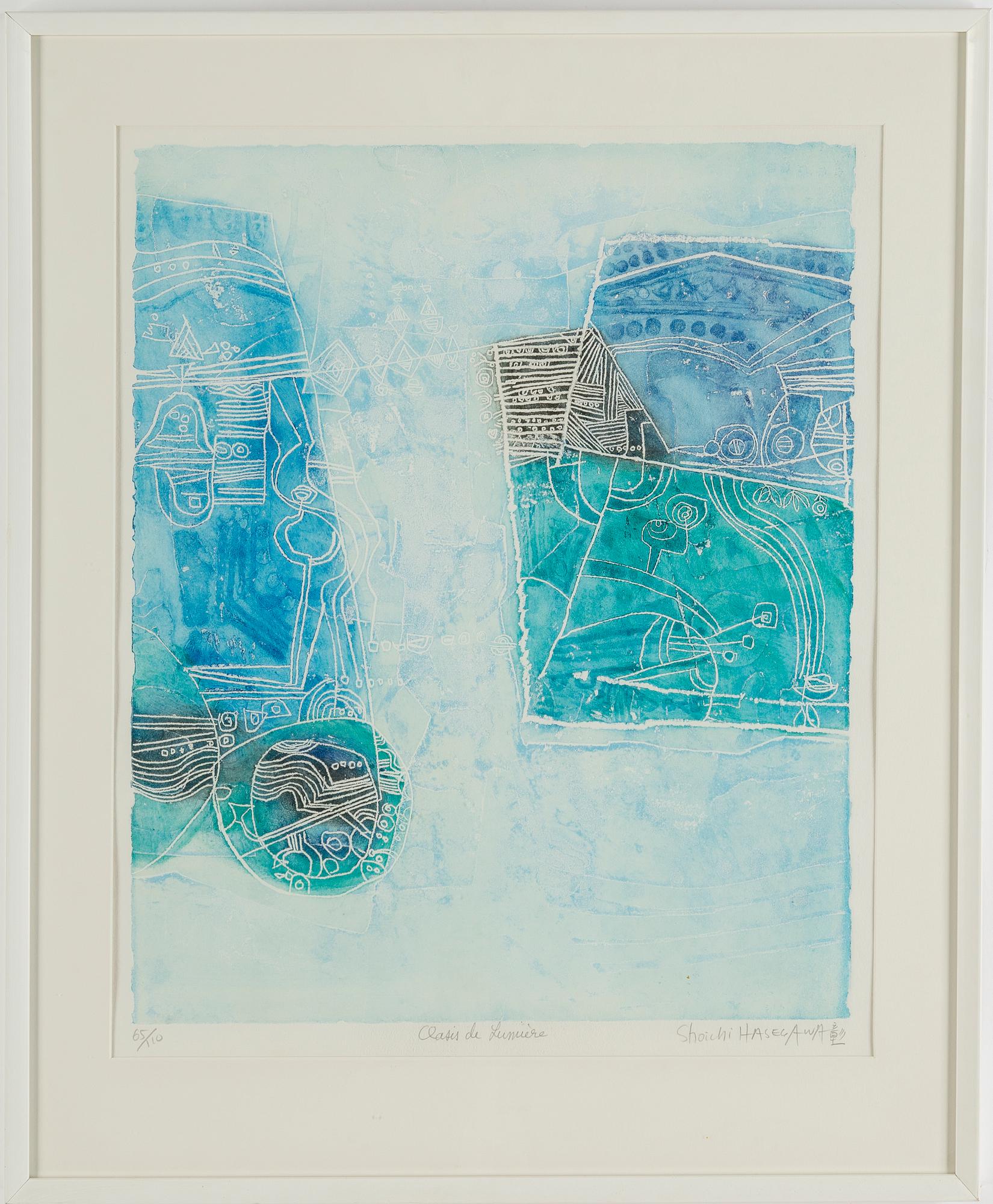 SHOICHI HASEGAWA, färgakvatint, 2 st, signerade Shoichi HASEGAWA och numrerade 65/110 & 31/110 med blyerts.