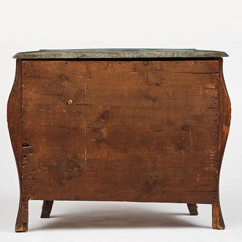 A rococo parquetry commode attributed to C. Tietze (master in Stockholm 1764-91).