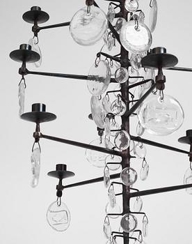 Erik Höglund, an eleven light chandelier, Boda, Sweden, probably 1960-70s.