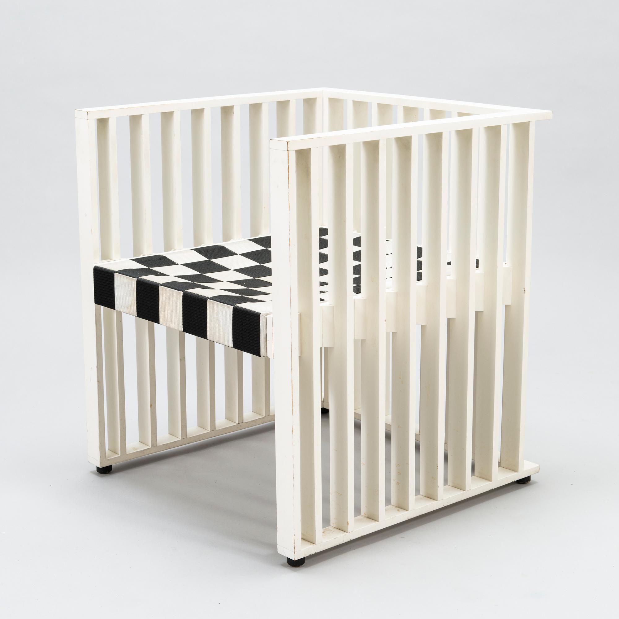 A KOLOMAN MOSER/JOSEF HOFFMANN, 'Purkersdorf' armchair from late 21th century for Wittmann.