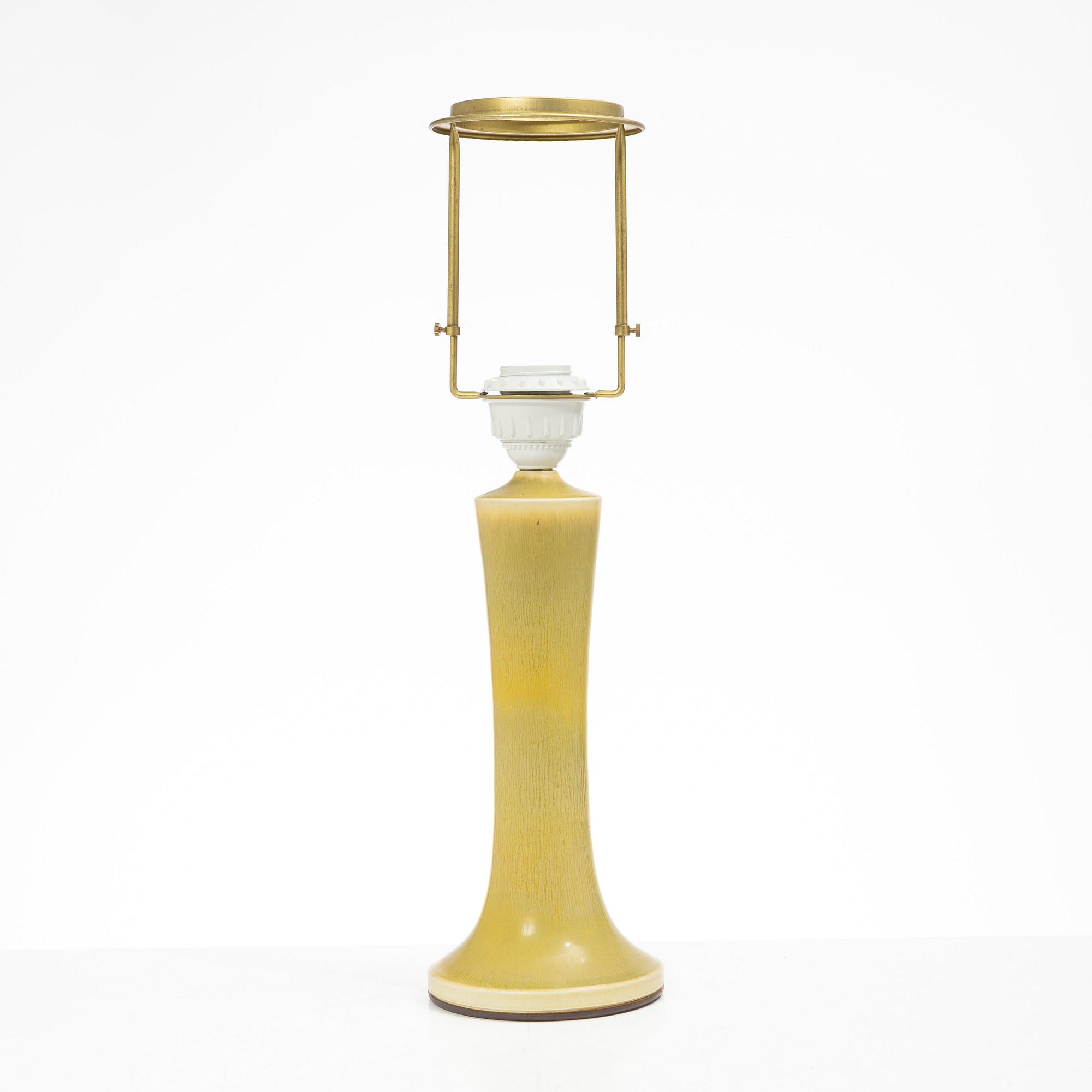 Berndt Friberg, a stoneware table lamp, Gustavsbergs studio, Swedne, 1975.