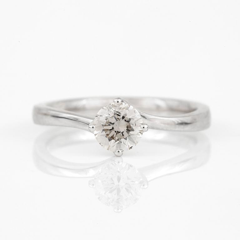 RING, med briljantslipad diamant, ca 0,60 ct.