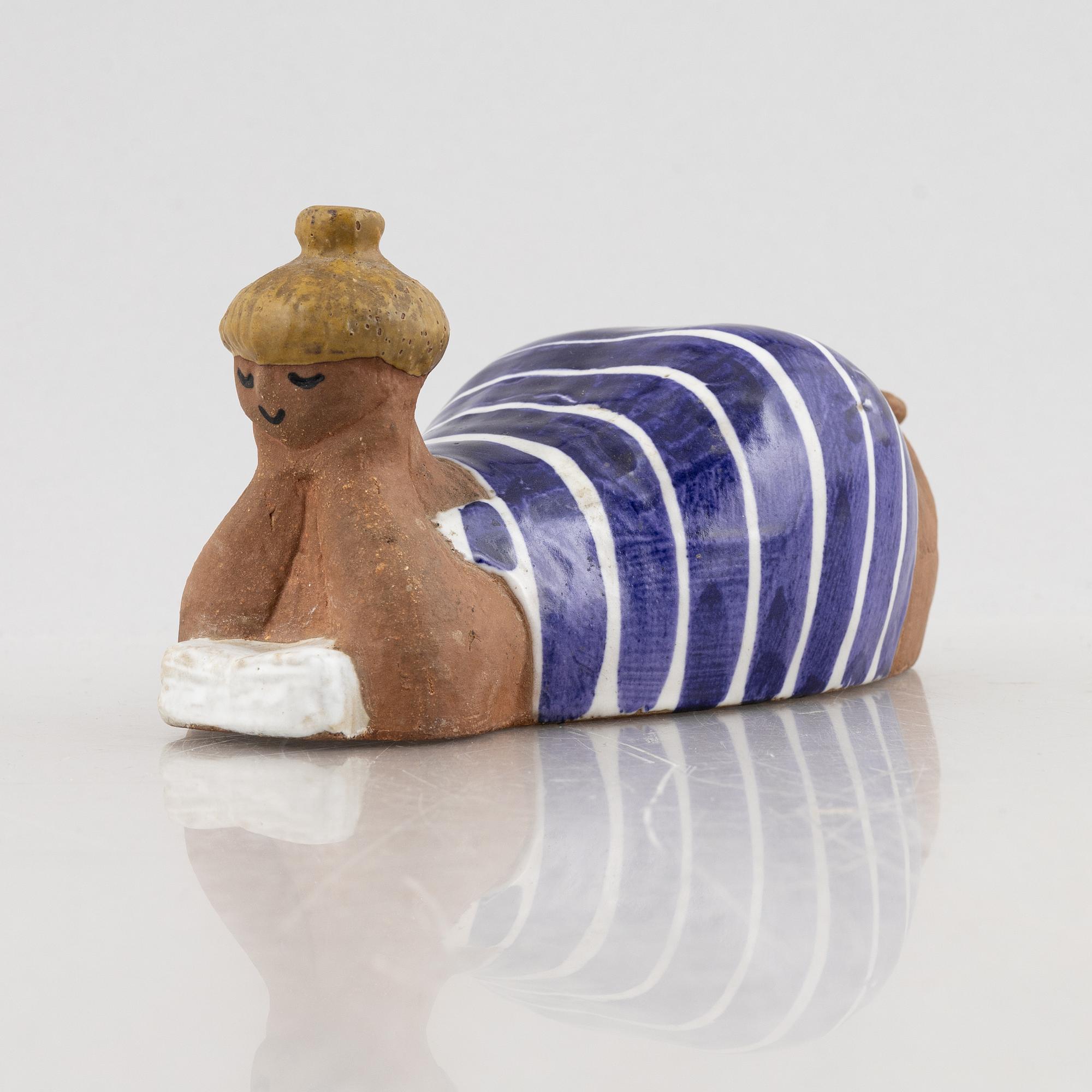 置物 ABC flikor  Beata  by Lisa Larson Lisa Larson, a 'Beata' stoneware figurine, from the series