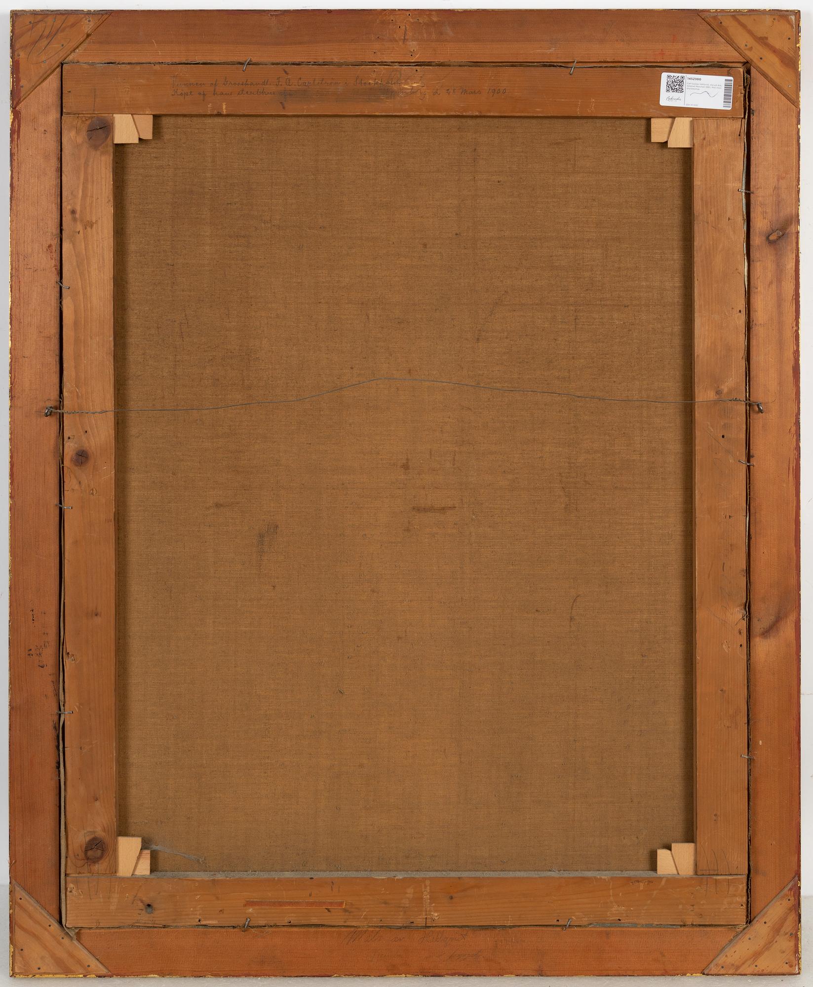 Carl Gustaf Hellqvist, oil on canvas, signed and daetd München 1885.