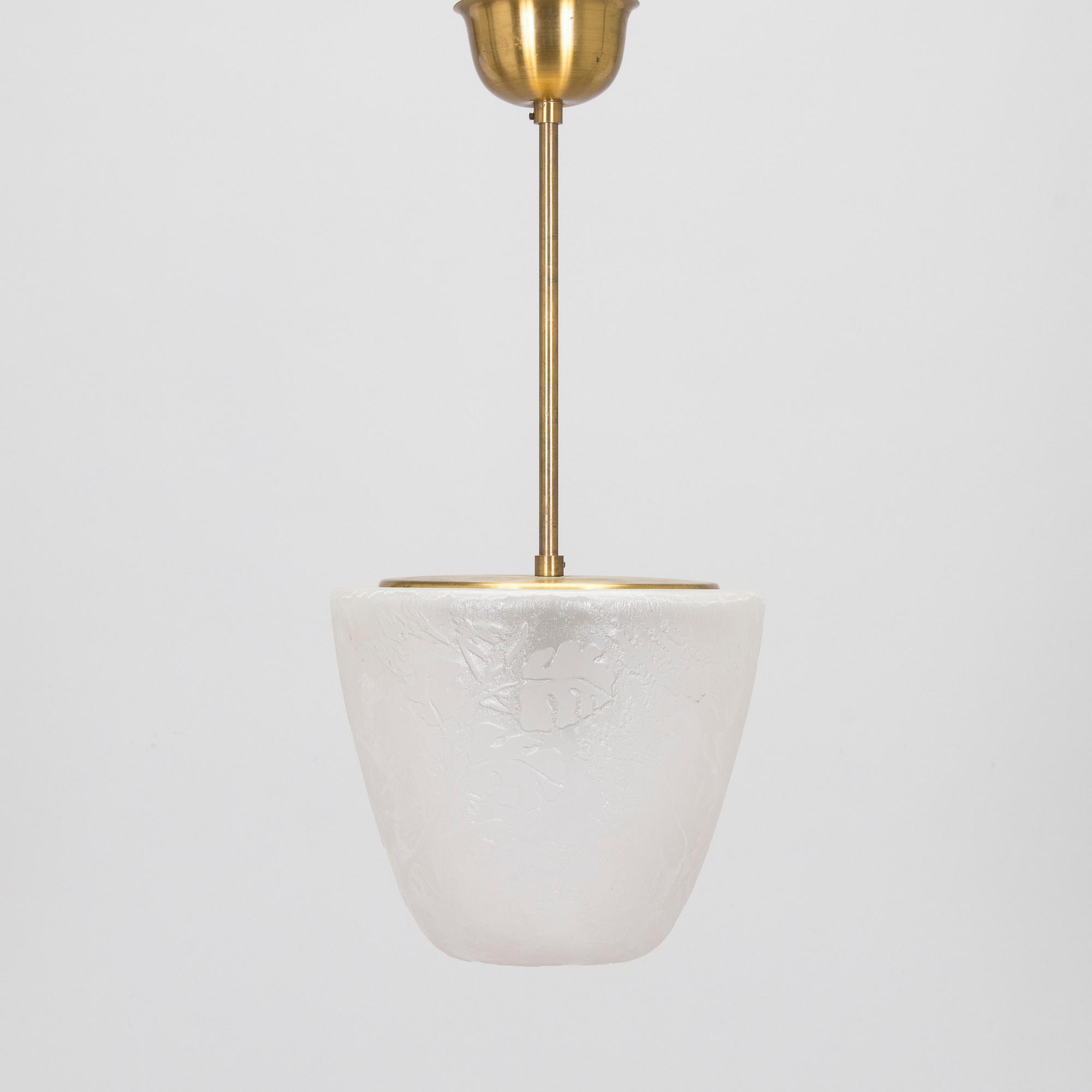 A mid-20th century pendant light.