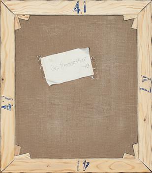 OVE HAMMARSTEDT, olja på duk. Signerad och daterad -73. Säljes till förmån för "Läkare utan gränser".