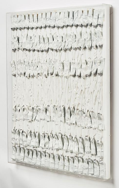Arman (Armand Pierre Fernandez), "Monochrome Accumulation No. 5002".