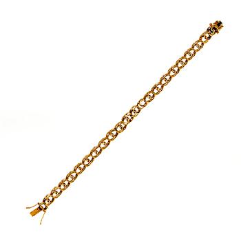 Armband 18K guld Bismarck-länk Stockholm 1952.