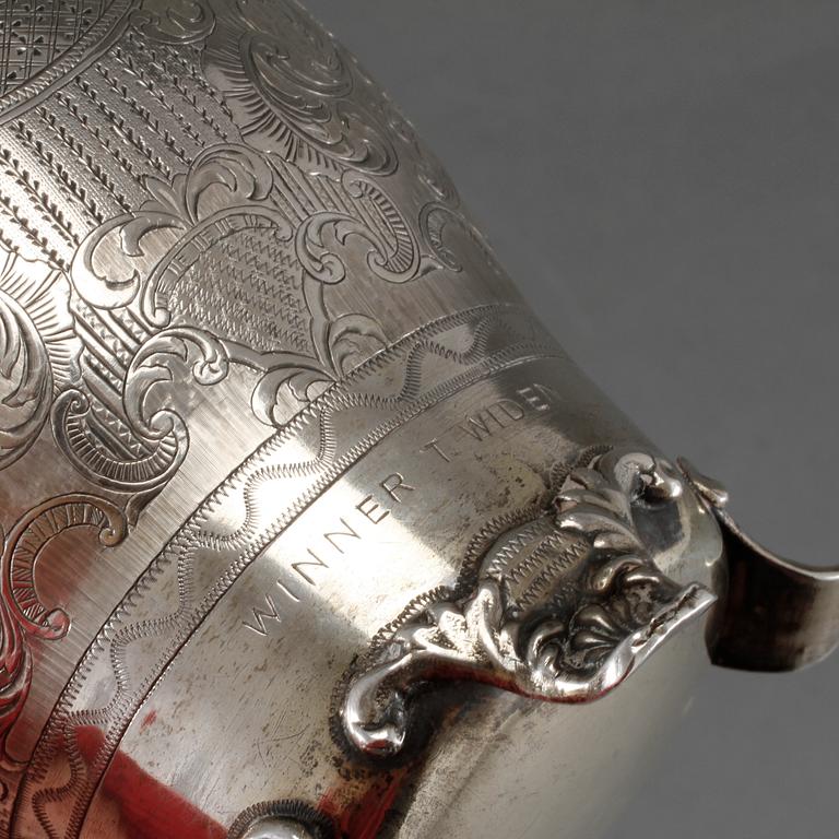 BÄGARE, silver, Moskva, 1849, vikt 322 g.