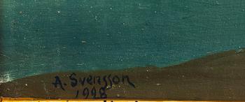 ARON SVENSSON, olja på duk, signerad och daterad 1928.