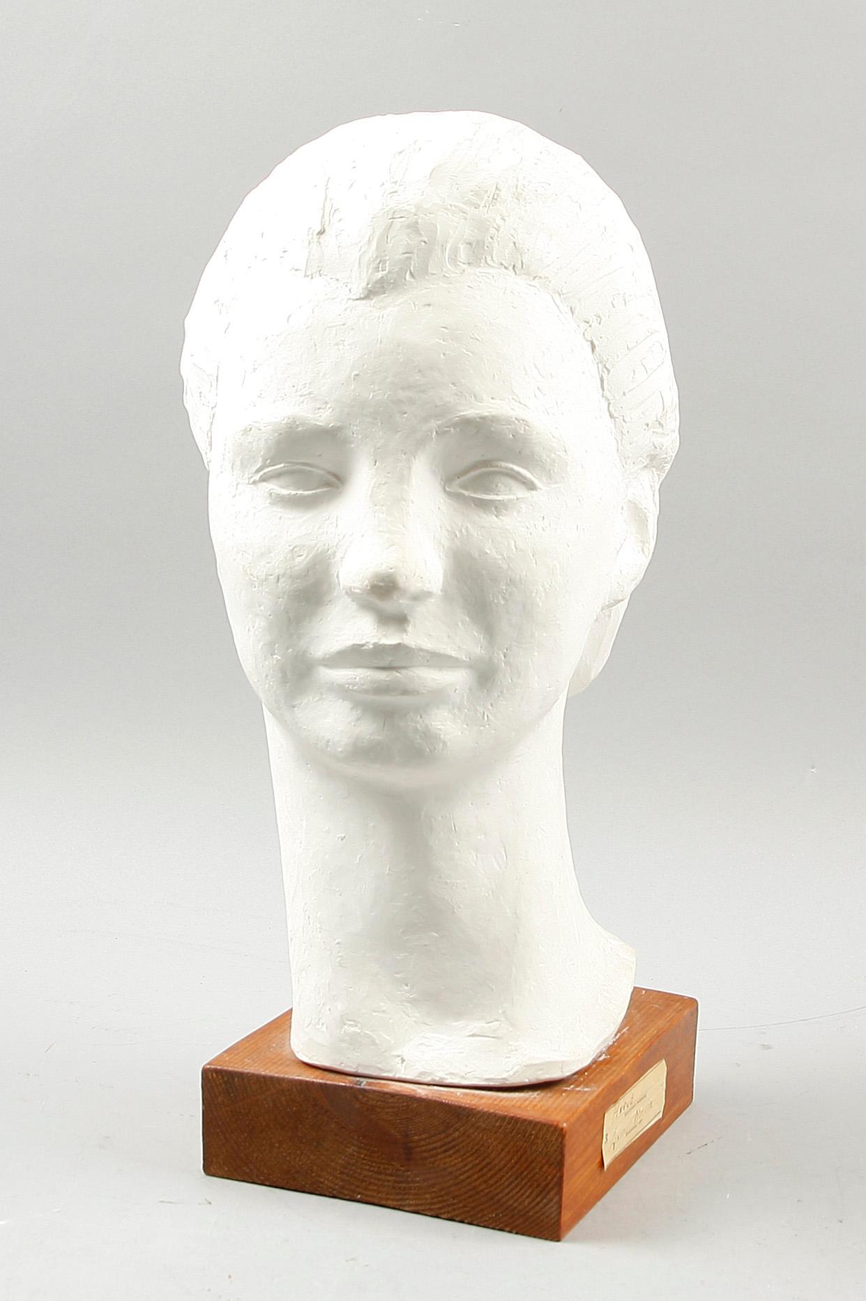 GUNNAR NORDIN, skulptur, gips, sign GN o dat -59.