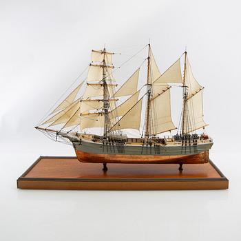 Fartygsmodell "Scandin", byggd av Sten Bergwall.