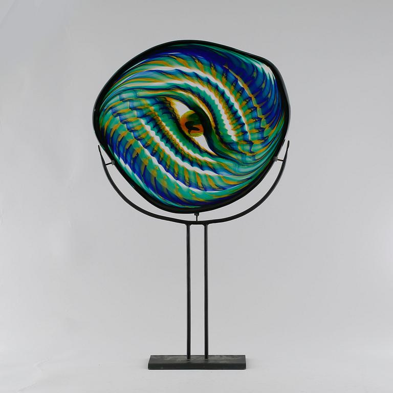 BENGT HEINTZE, a glass sculpture, signed and dated 1971.