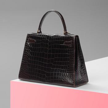 HANDVÄSKA, Hermès, "Kelly", 1960/70-tal.