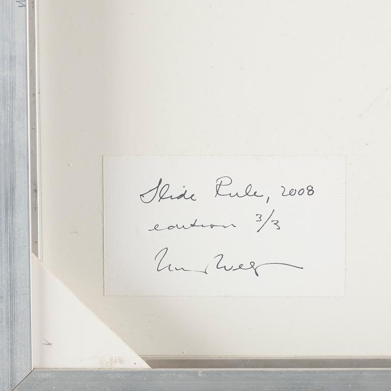 William Wegman, "Slide Rule", 2008.