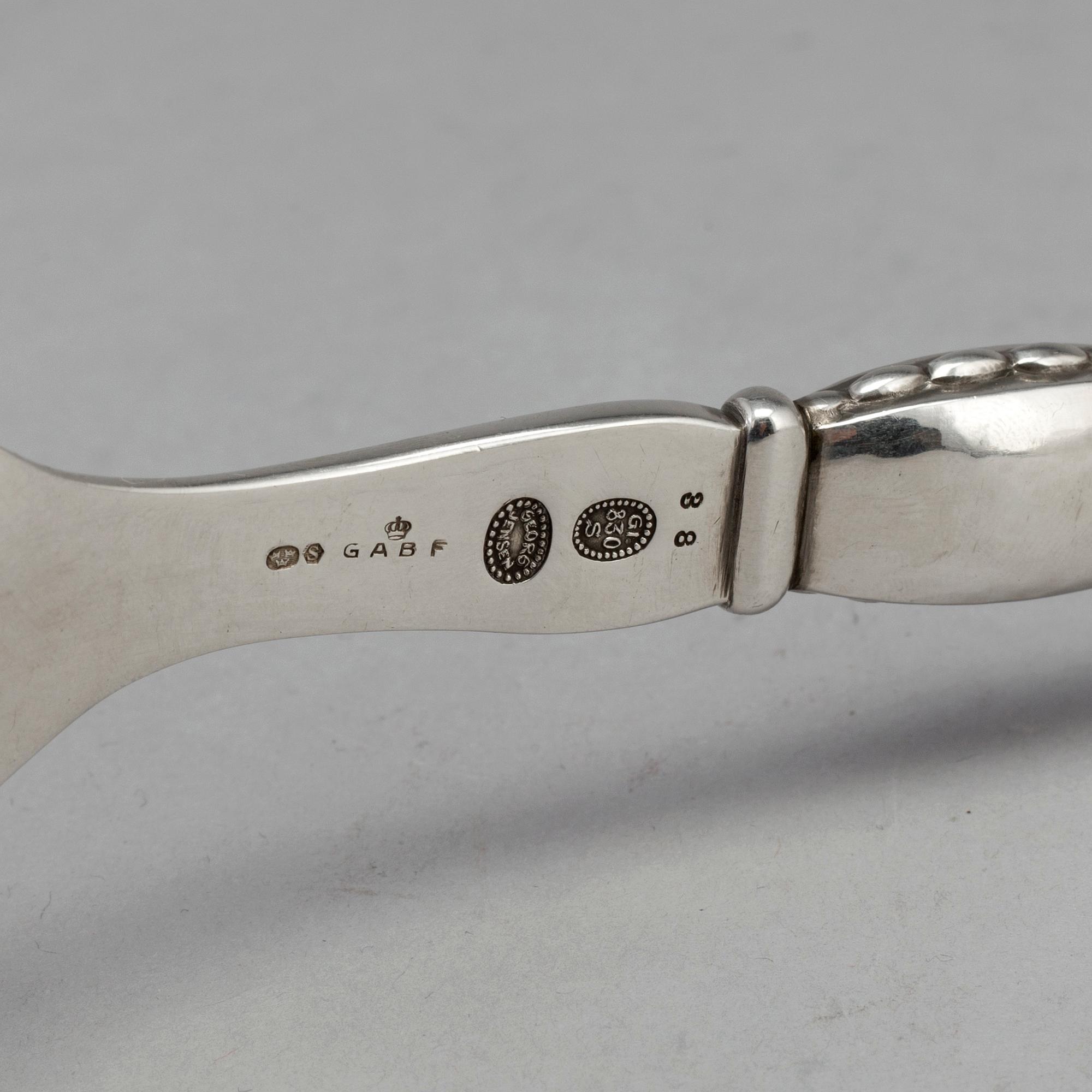 GEORG JENSEN, strösked, silver, 1900-talets första hälft. Vikt ca 110 g.