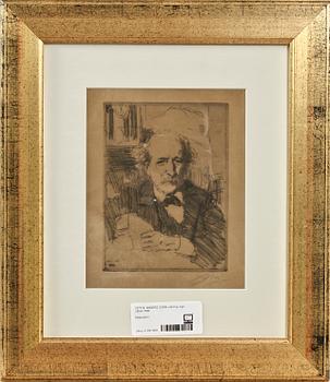 ANDERS ZORN, etsning, sign, utförd 1906.