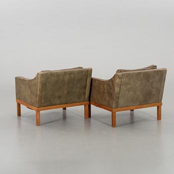 A PAIR OF ARMCHAIRS, "PRESIDENT" BY INGEMAR THILLMARK FOR OPE. SWEDEN, 1960'S.