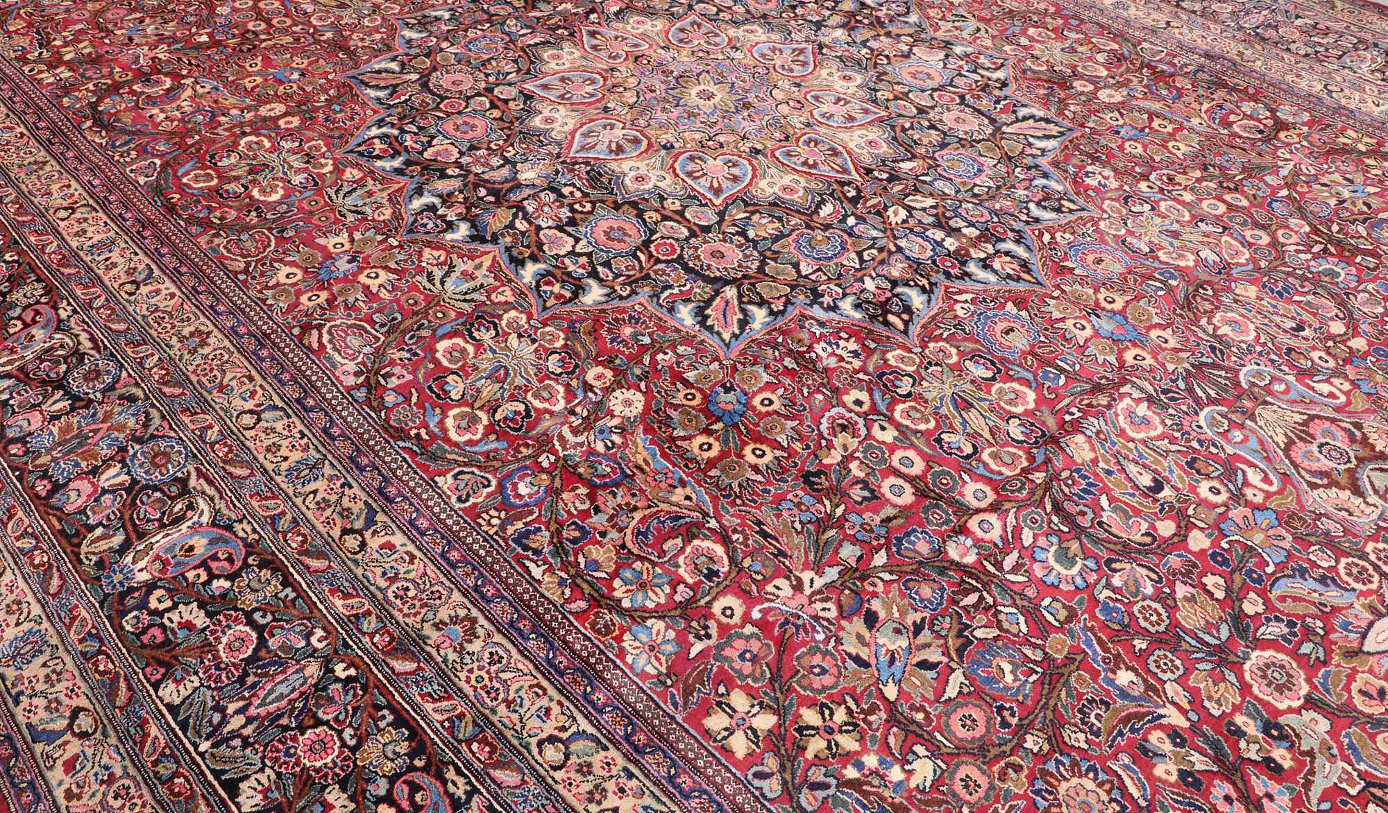 Carpet, Antique Dorokhsh (Khorasan), Signed, 636 x 377 cm.