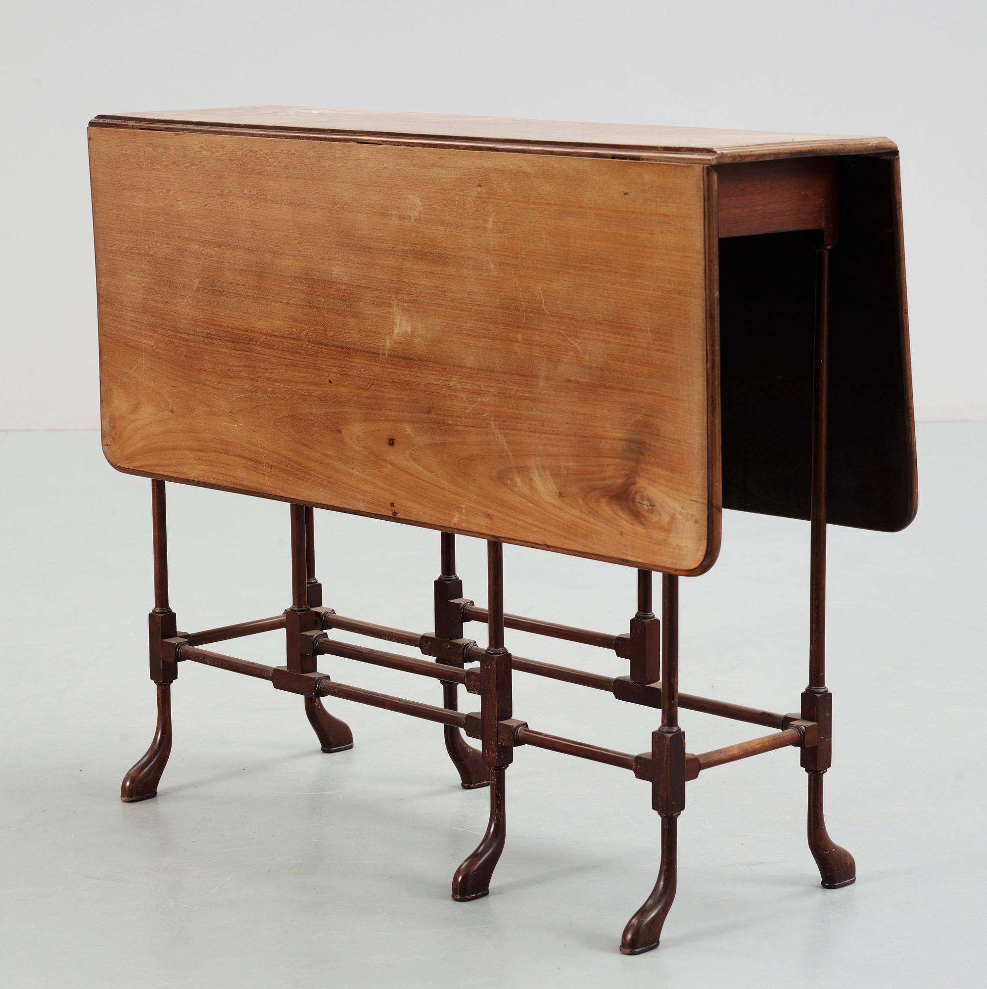 KLAFFBORD, sk spider leg table. England, 1800-tal.