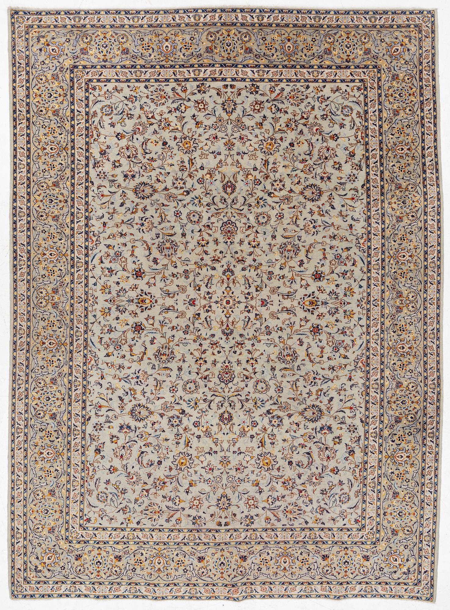 Carpet, Keshan, approx. 402 x 295 cm.
