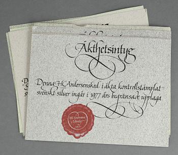 PARTI SILVER, 60 delar, inklusive 5 uppsättningar kaffeskedar, majoriteten Lidköping, mitten 1900-talets. Vikt ca 821 g.