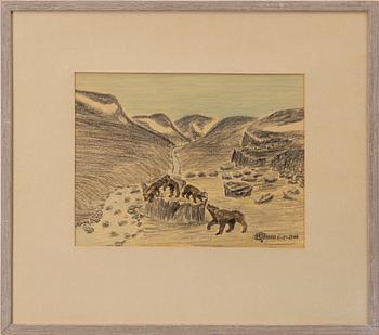 Nils Nilsson Skum, Bears by the mountain stream.