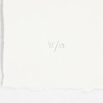 Jan Håfström, etching in colours, 2020, signed 45/50.