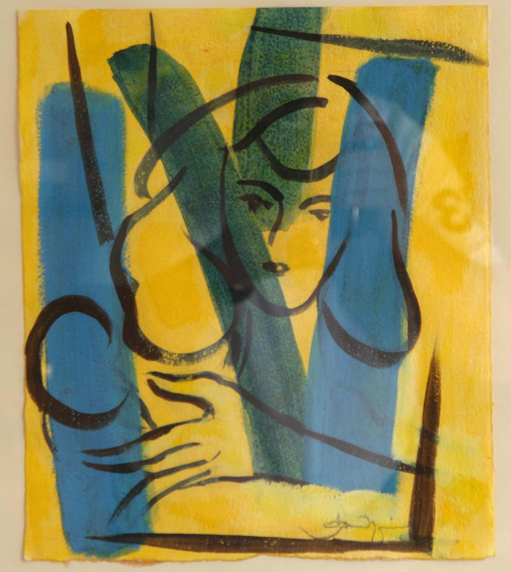 ROLAND K NILSSON, blandteknik, sign.