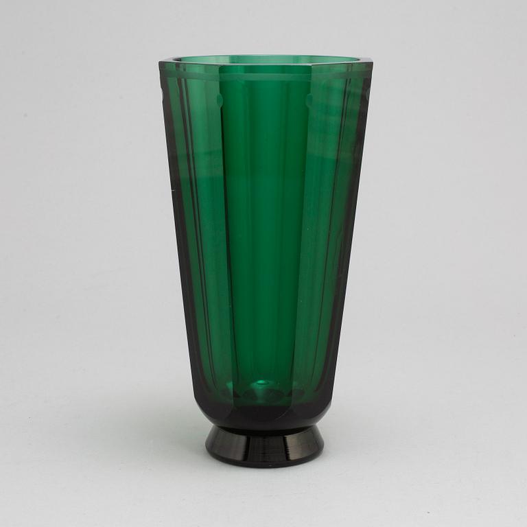 SIMON GATE, vas, glas, Orrefors, signerad, 1930-tal.
