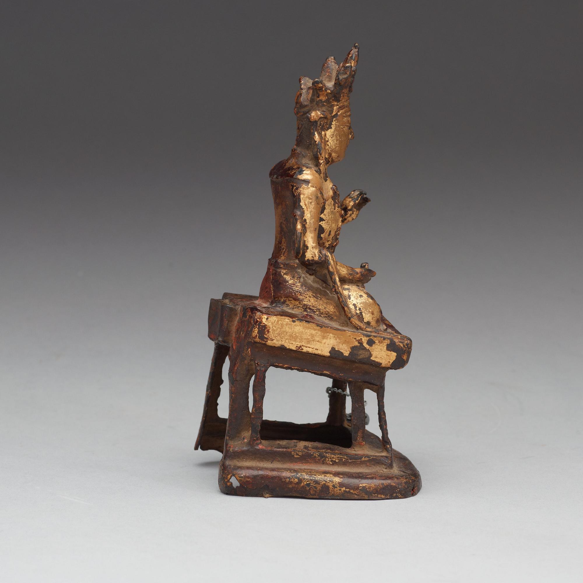 BODHISATTVA, förgylld brons. Qing dynastin, 1700-tal.