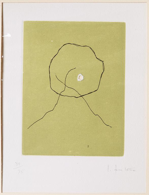 Lucio Fontana, LUCIO FONTANA, "Dix eaux-fortes. L'Épée dans l'eau" (Alain Jouffroy), ur serien: "Antologia internazionale dell'incision.