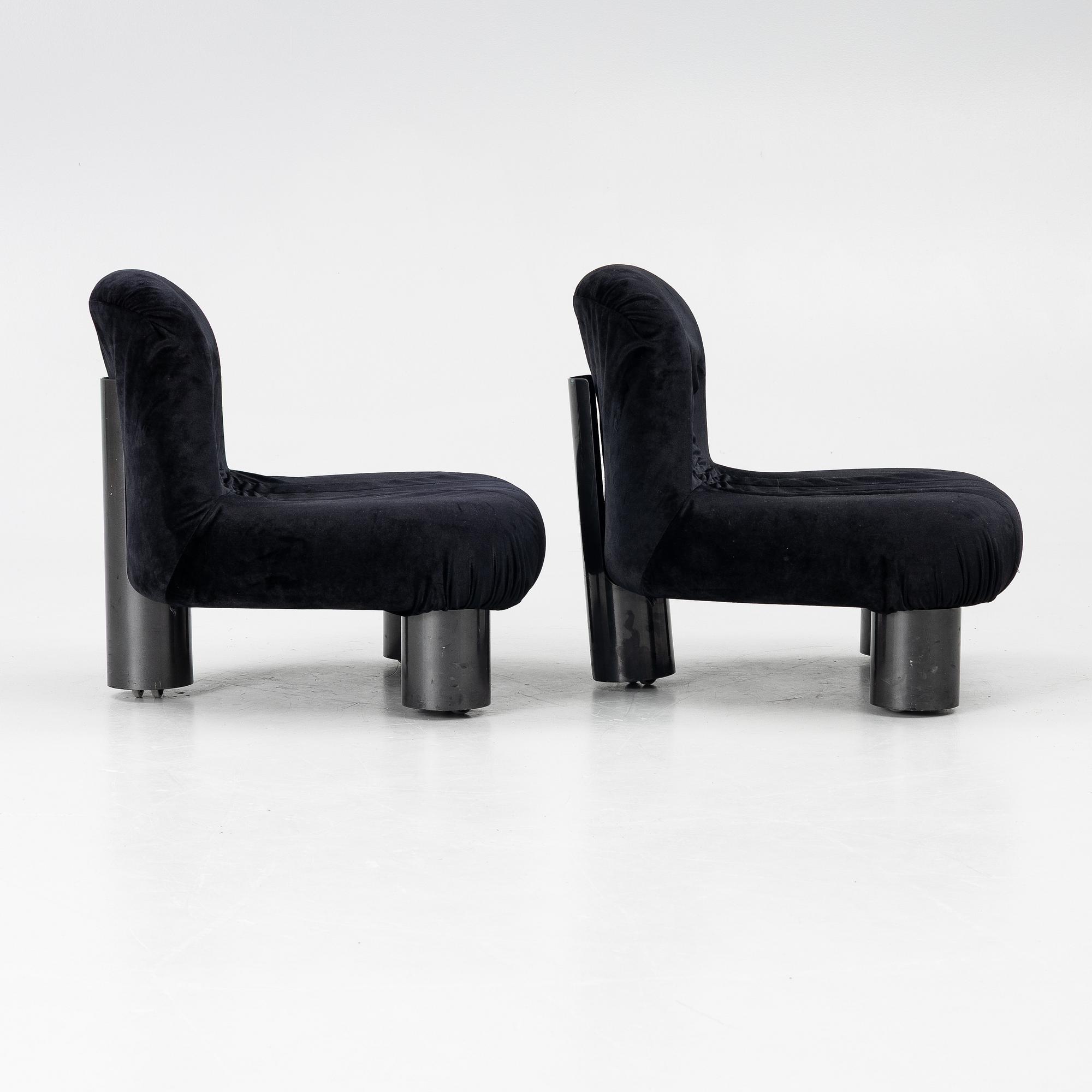 Cini Boiri, armchairs, a pair, "Botolo", Arflex, Italy.