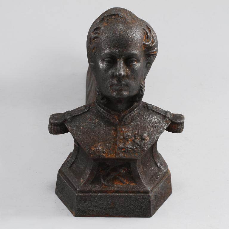 ELDHUNDAR, ett par, gjutjärn, 1900/2000-tal.