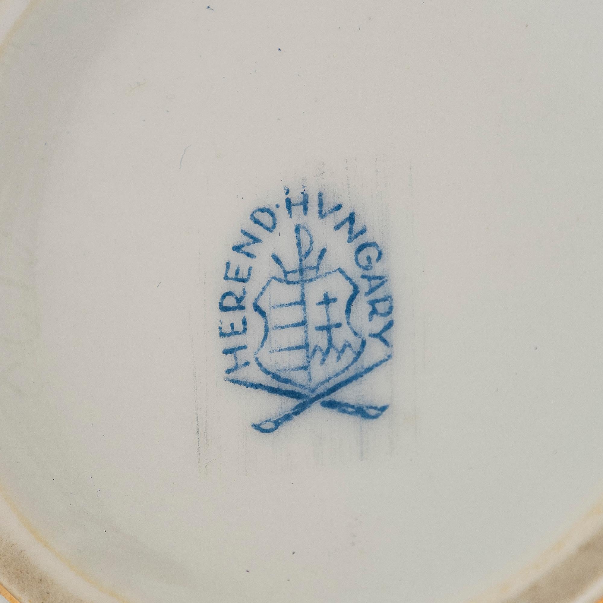 Herend, demitasse kaffeservis, 7 delar,  "Queen Victoria VBO", Ungern.
