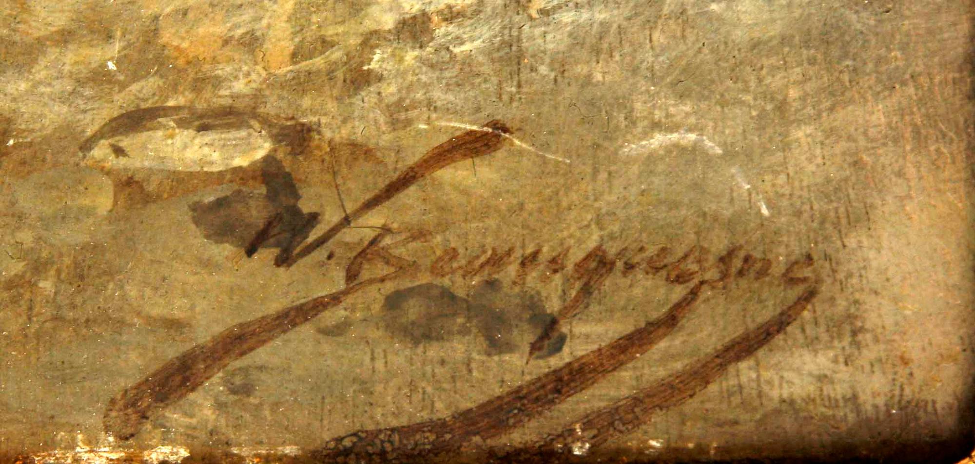 WILFRID CONSTANT BEAUQUESNE, olja på pannå, sign o med sigill.