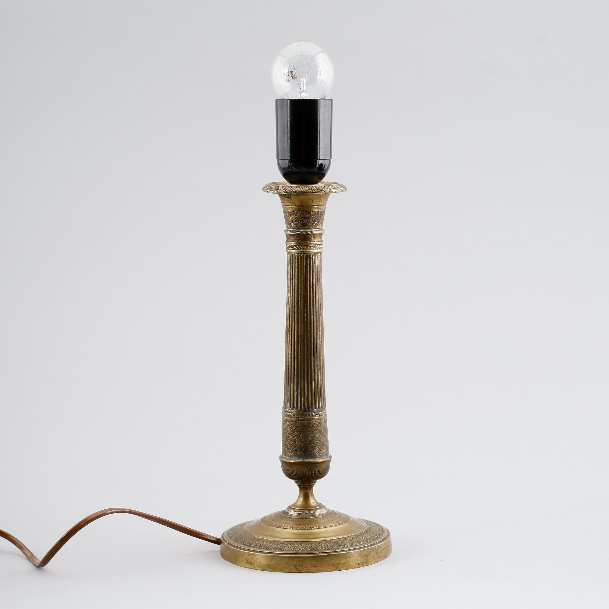 BORDSLAMPA, empirestil, 1800-talets andra hälft.