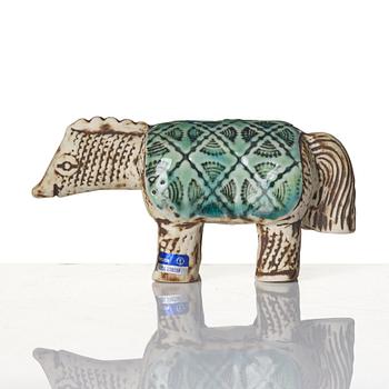 Lisa Larson, a stoneware figurine, 'Varan' from the series 'Jura', Gustavsberg, Sweden.