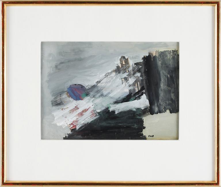 BENGT ORUP, gouache, sign.