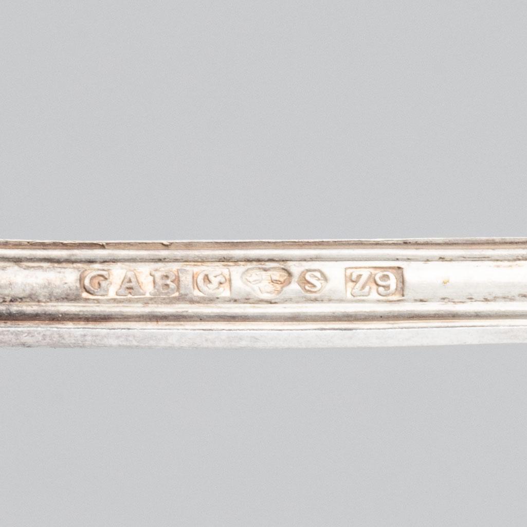 Bestickservis, 26 delar, silver, modell "Olga", GAB, Eskilstuna/Stockholm, 1965-84.
