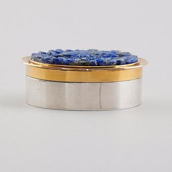 DOSA, silver och förgyllt silver, lapis lazuli, 1979.