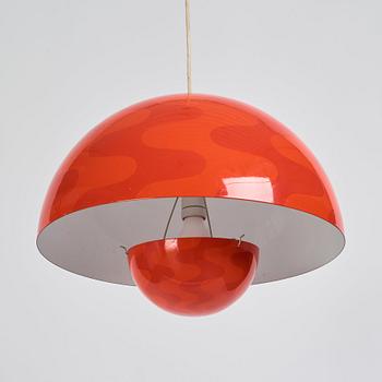 Verner Panton, a 'Flower Pot', ceiling lamp, Louis Poulsen, Denmark, 1970s.