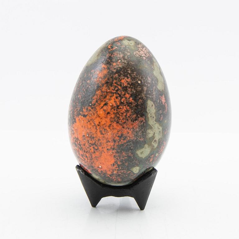 Hans Hedberg, skulptur, fajans, ägg, Biot, Frankrike.