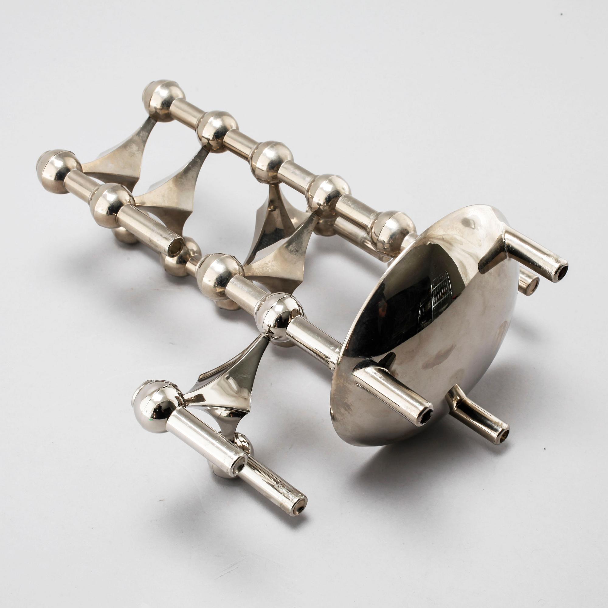 A module candle holder / sculpture by Ceasar Stoffi & Fritz Nagel, BMF, Germany.