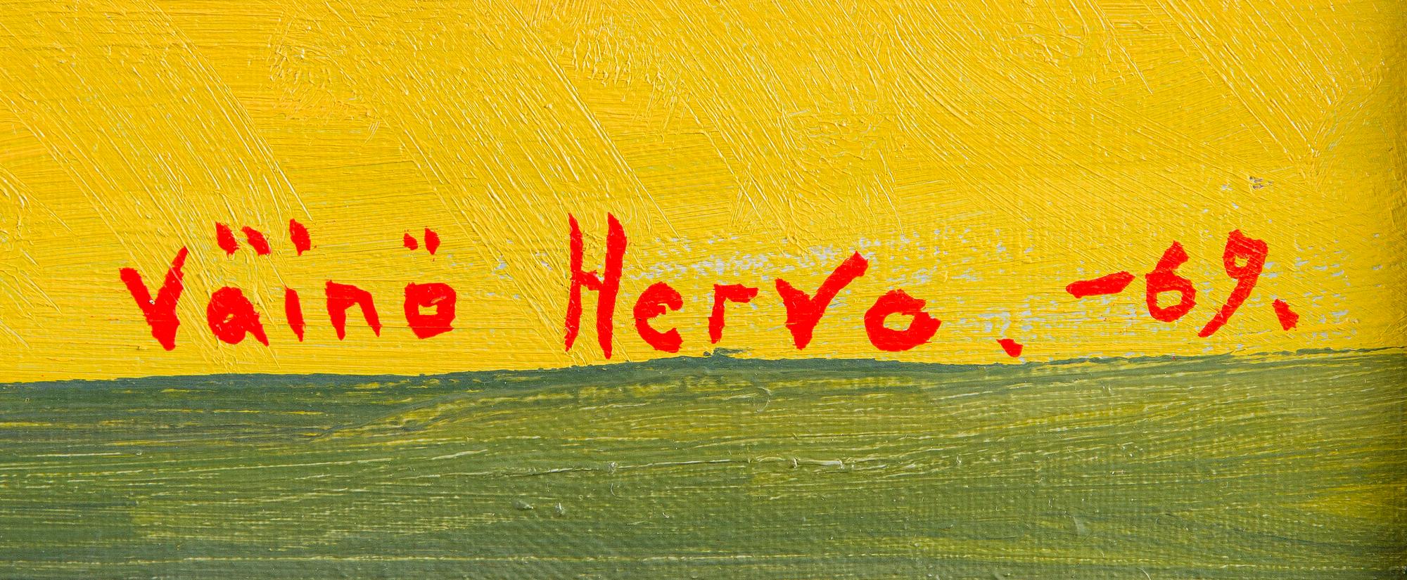 Väinö Hervo, Stilleben med liljor och vallmo.