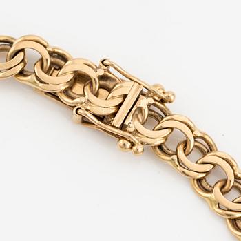 Bracelet, 18K gold, Bismarck link.