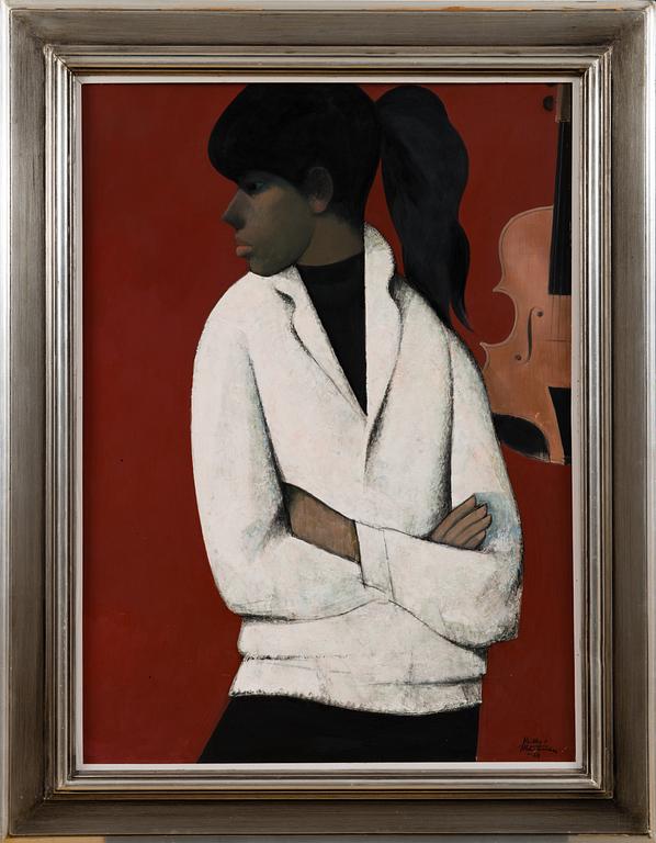 VEIKKO MARTTINEN, WOMAN AND VIOLIN.